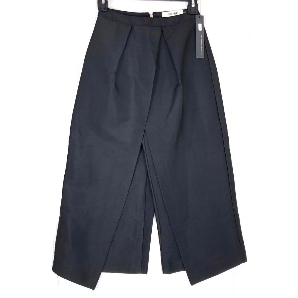 DO+BE front pleated overlay wide crop pants 8850